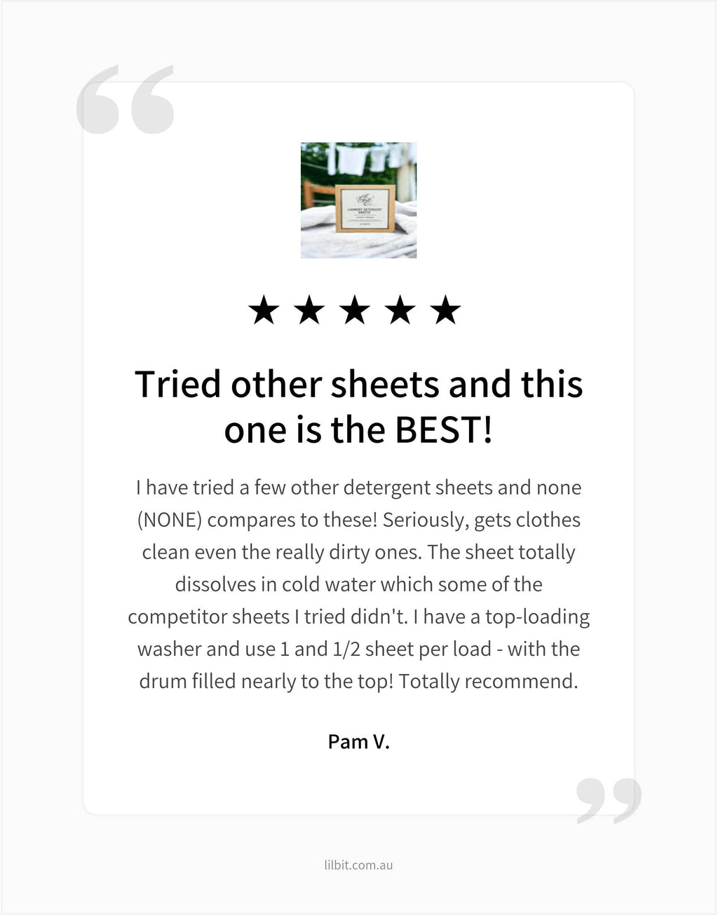 Laundry Detergent Sheets - Fresh Linen (40) - Natural