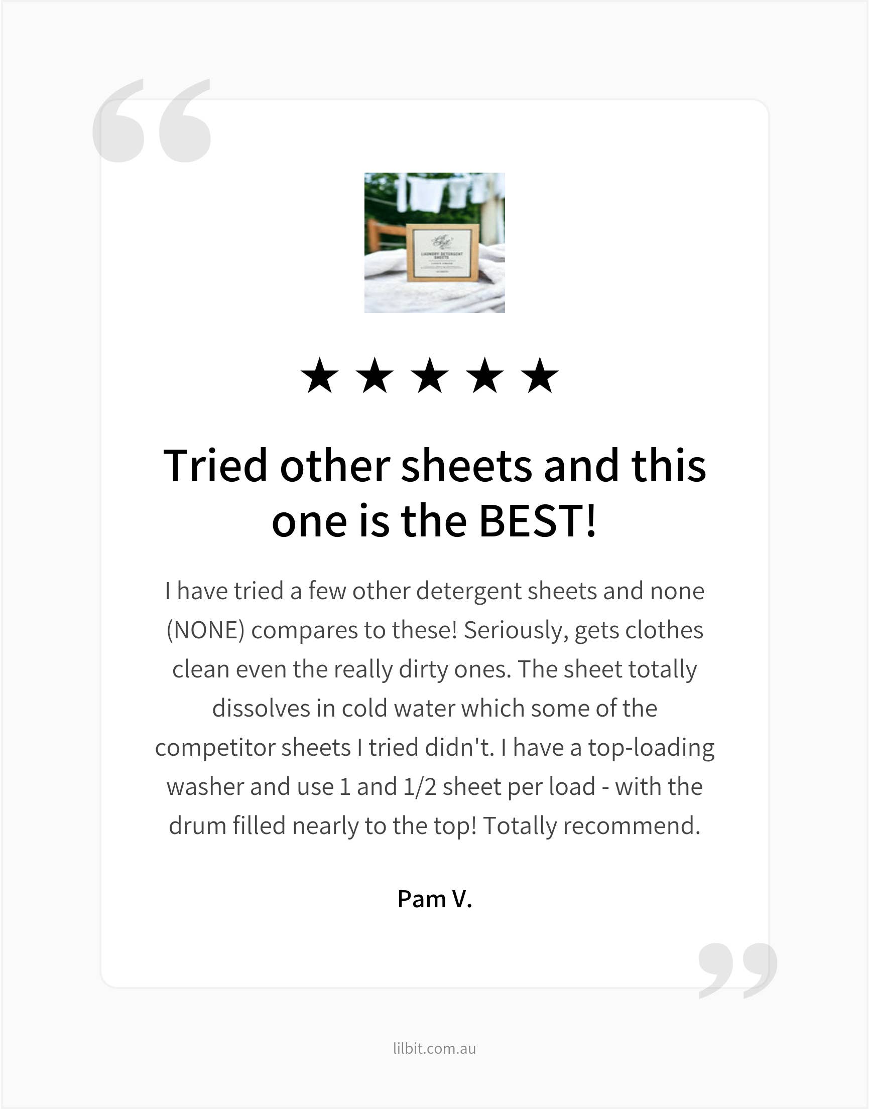 Laundry Detergent Sheets - Fresh Linen (40) - Natural