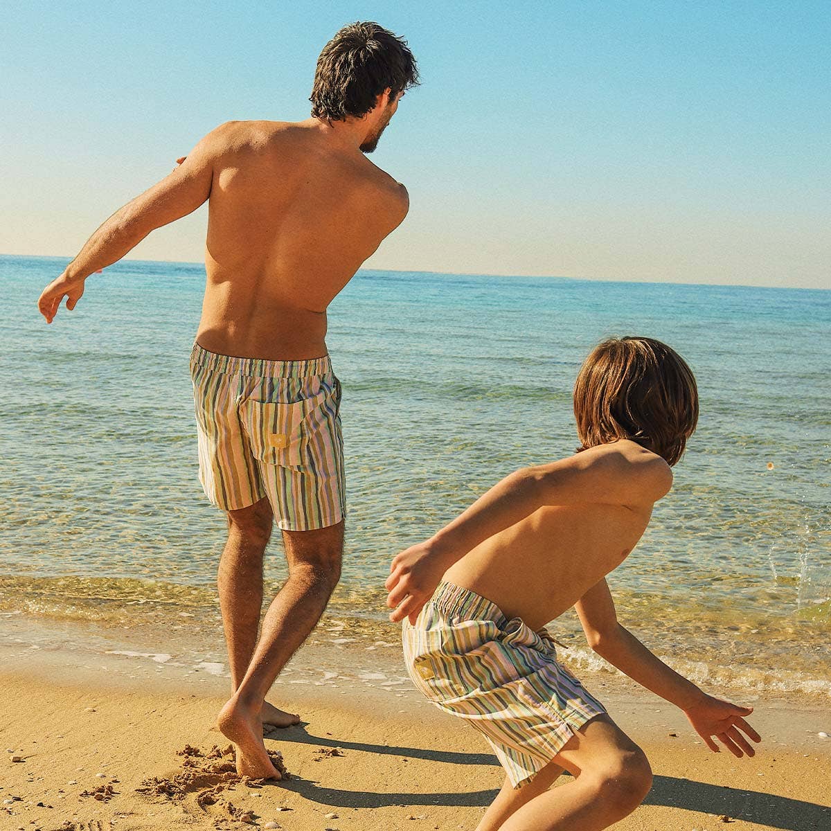 Clinkers Boys Everyday Shorts in Multi Stripe