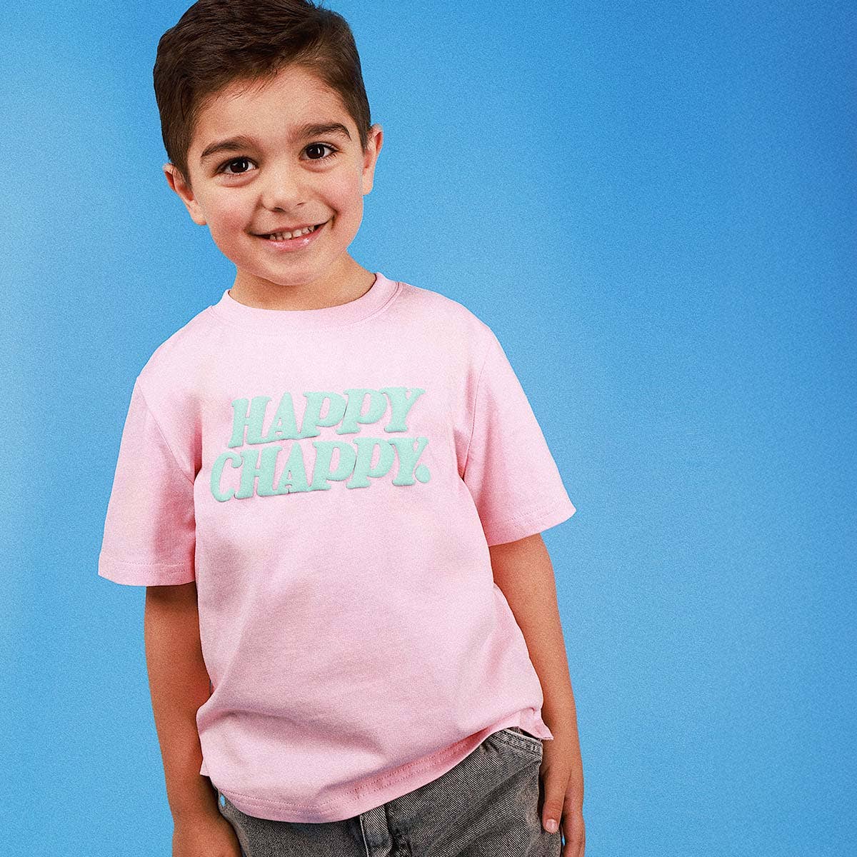 Happy Chappy Kids Slang Tee in Musk