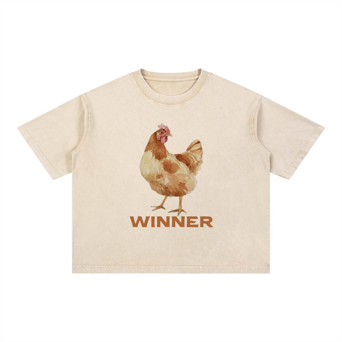'Winner' Boxy Cotton T-Shirt