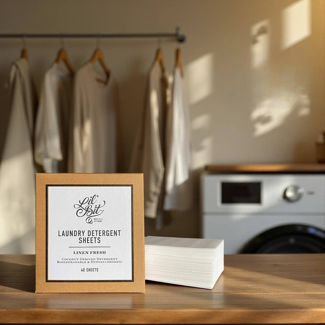 Laundry Detergent Sheets - Fresh Linen (40) - Natural