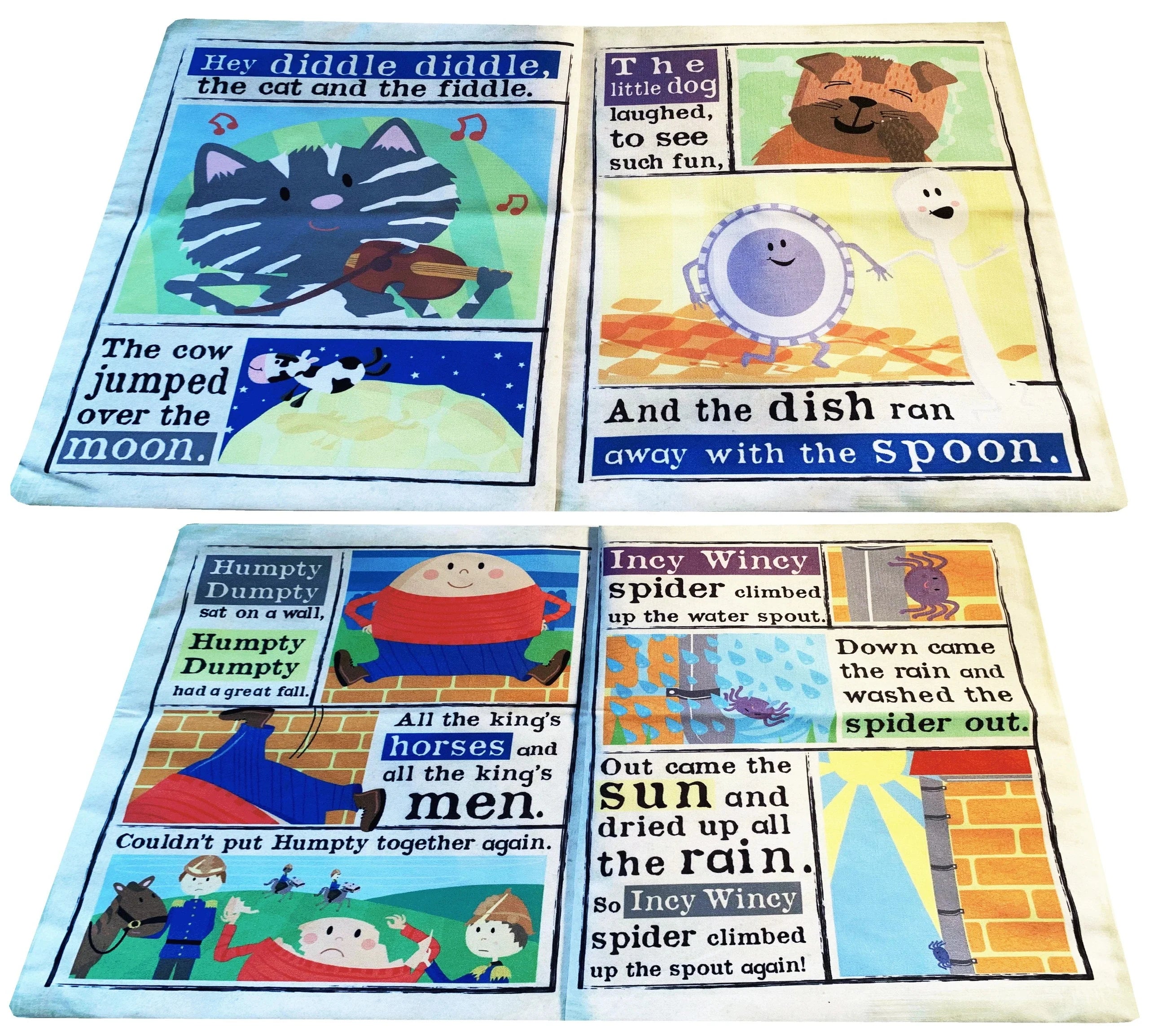 Crinkly Cloth Newspaper - Nursery Rhymes