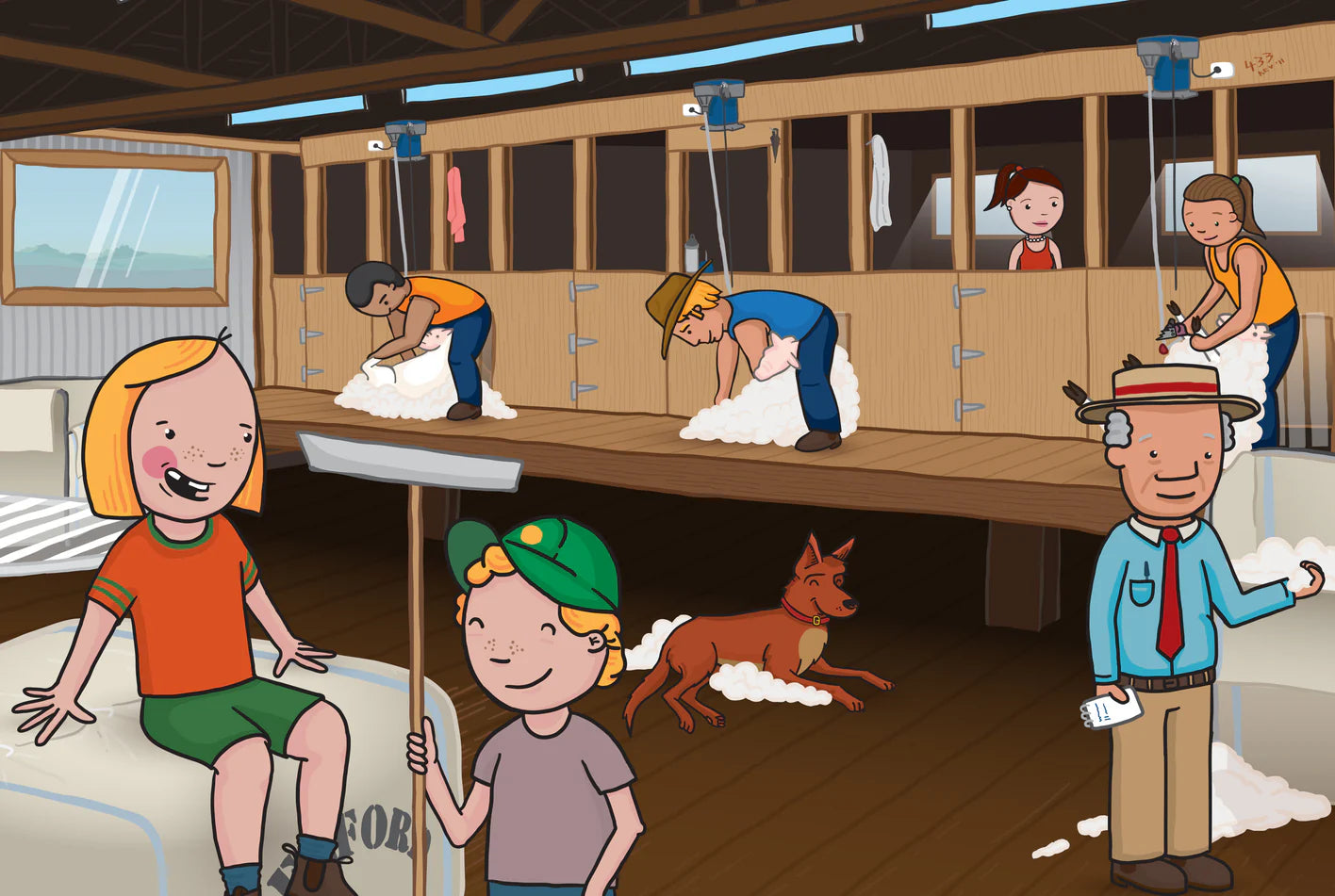 George the Farmer Shears a Sheep Book